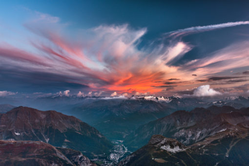 sunset-montblanc-courmayeur