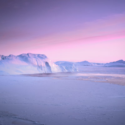 iceberg-greenland-sunset-pinktones