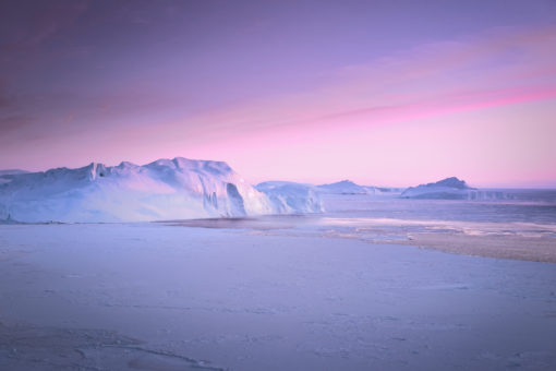 iceberg-greenland-sunset-pinktones
